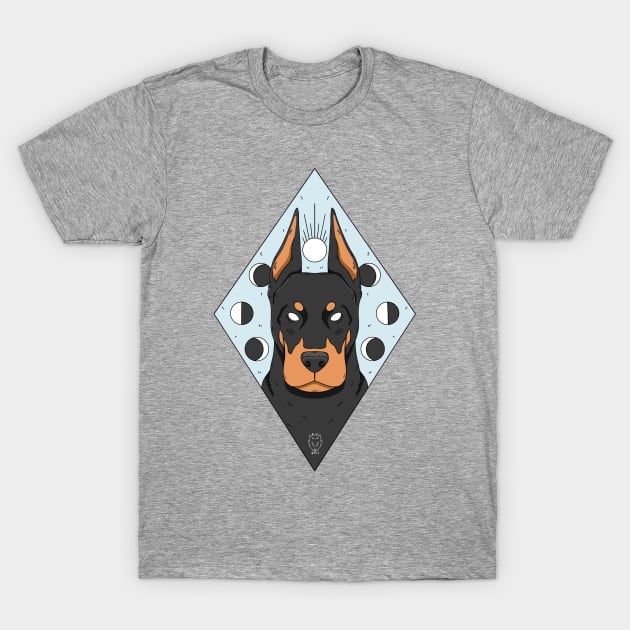 Doberman T-Shirt by Blue Wolf